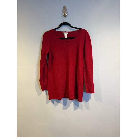 Valerie Bertinelli Red Angora Blend Sweater - Picture 2 of 4